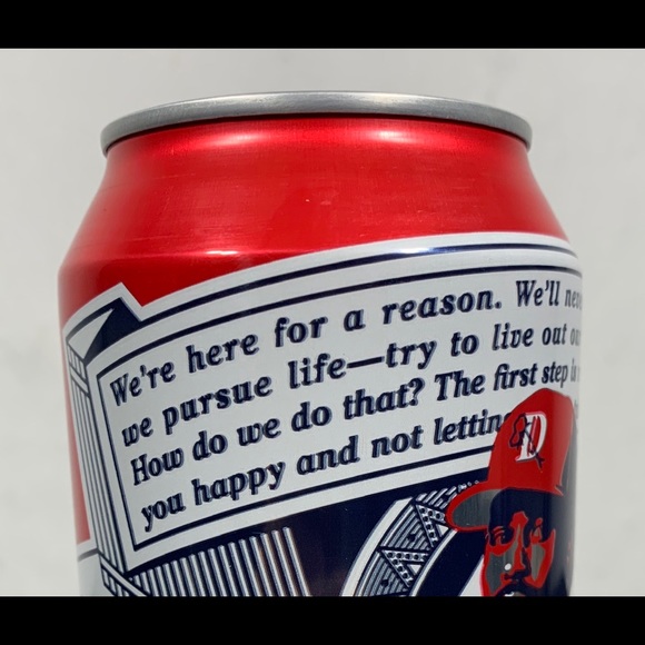 Big Sean 2020 Limited Edition Detroit 2 x Budweiser Empty Can w/ Poster - Picture 7 of 11